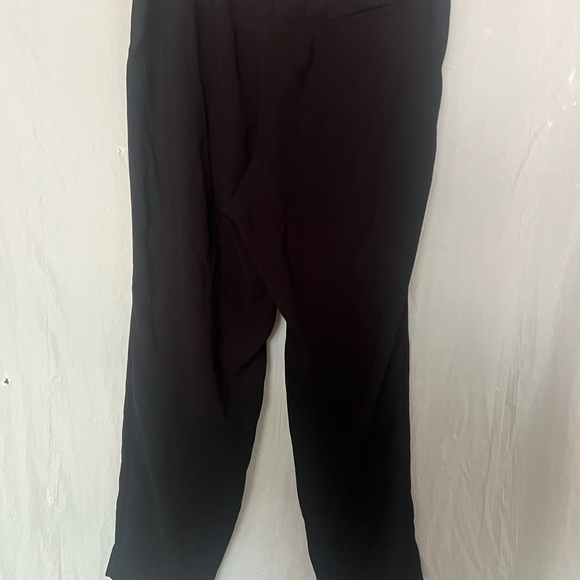 H&M NWT women black pants with pocket elastic waist with drawstring size 16 - Picture 3 of 4
